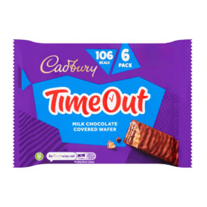 Вафельные шоколадные батончики Cadbury TimeOut Milk Chocolate Covered Wafer 6 pack