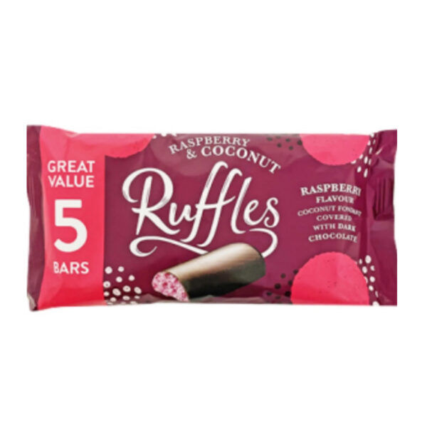 Батончики Ruffles Raspberry & Coconut Bar Multipack 5 шт