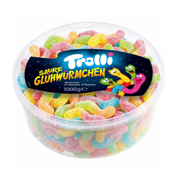 Жевательный мармелад Trolli Saure Glunwurmchen 1kg