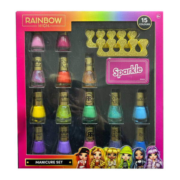 Подарочный набор Rainbow High Manicure Set 15 colours