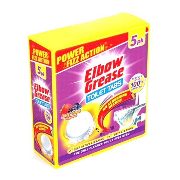 Таблетки для унитаза Elbow Grease Toilet Tabs Berry Blast 5pk