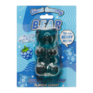 Жевательный мармелад Giant Gummy Bear Sour Blue Raspberry Flavour 90g