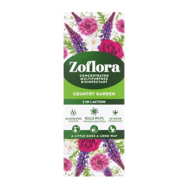 Дезинфицирующее средство Concentrated Multipurpose Disinfectant Zoflora Country Garden 120ml