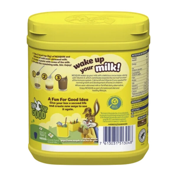 Милкшейк Nesquik Wake up your milk Chocolate Flavour Milkshake mix 500g