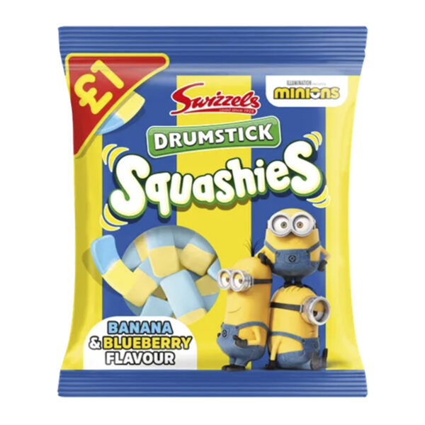 Жевательный Swizzels мармелад Drumstick Squasheies Minions 90g