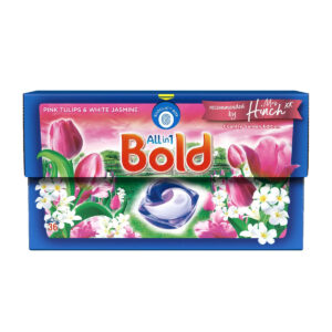 Капсулы для стирки Bold All in 1 Pink Tulips & White Jasmine 36 washes