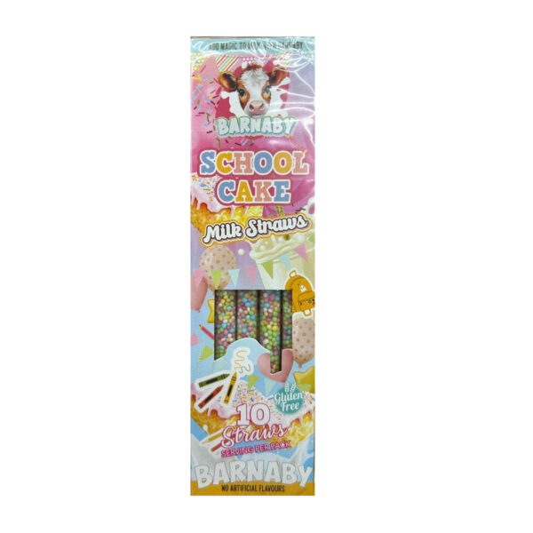 Barnaby School Cake Milk Straws 10шт