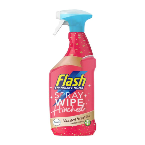 Flash Sparkling Home Spray Wipe Hinched Frosted Berries 800ml