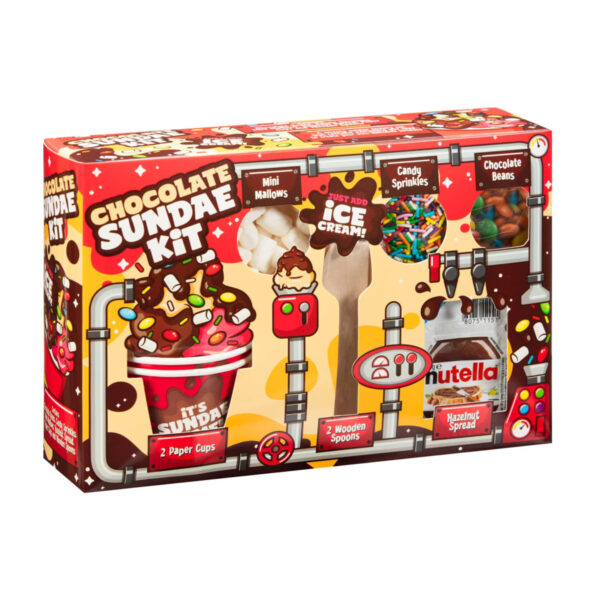 Рождественский набор Make Your Own Chocolate Sundae Kit Nutella