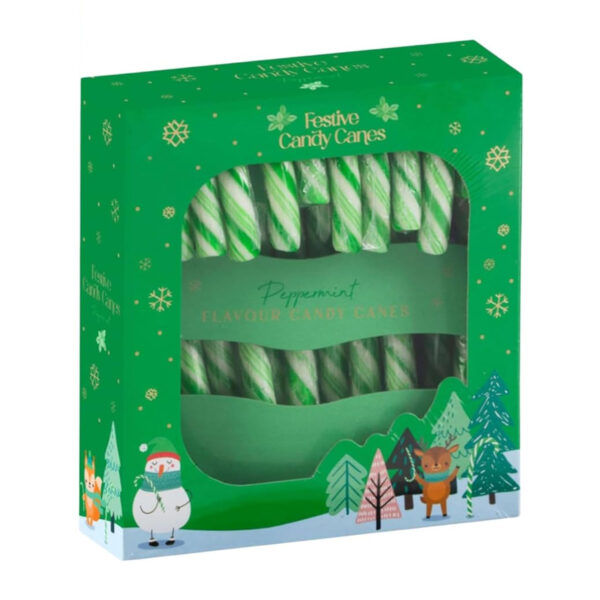 Трости Festive Candy Canes Peppermint 12x10g