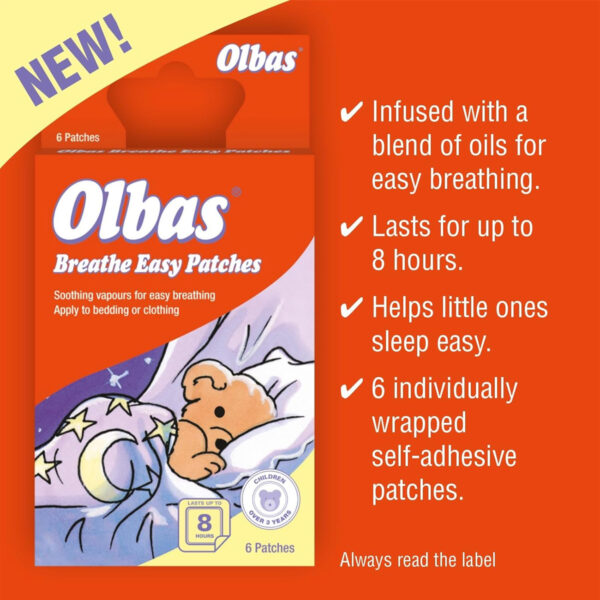Olbas Breathe Easy Patches 6 patches