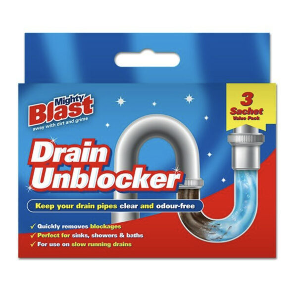 Mighty Blast Drain Unblocker 3x40g