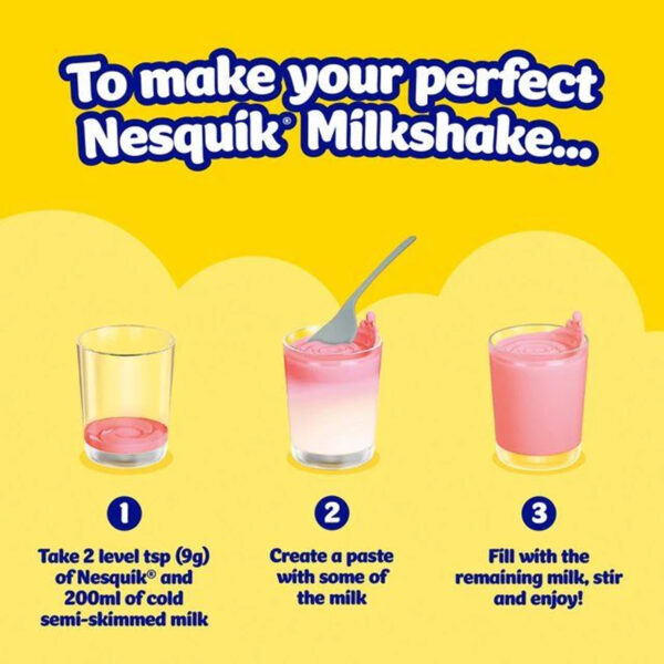 Милкшейк микс Nesquik Wake Up Your milk Strawberry 500г