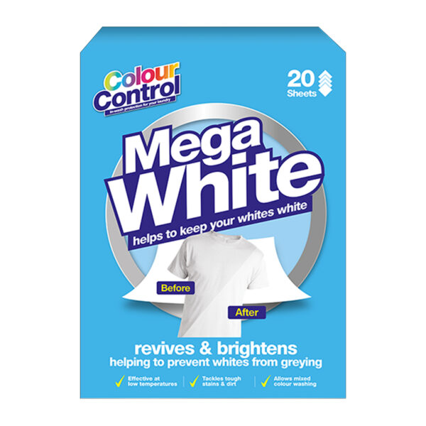 Салфетки для стирки Colour Control Mega White 20 sheets