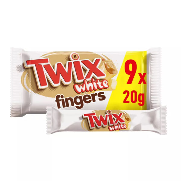 Батончики Twix White Fingers 9 шт