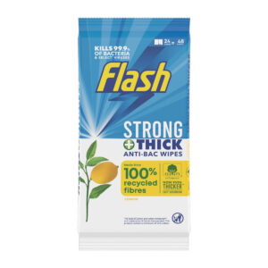 Чистящие салфетки Flash Anti-Bac Wipes Lemon Strong&Thick 60 wipes
