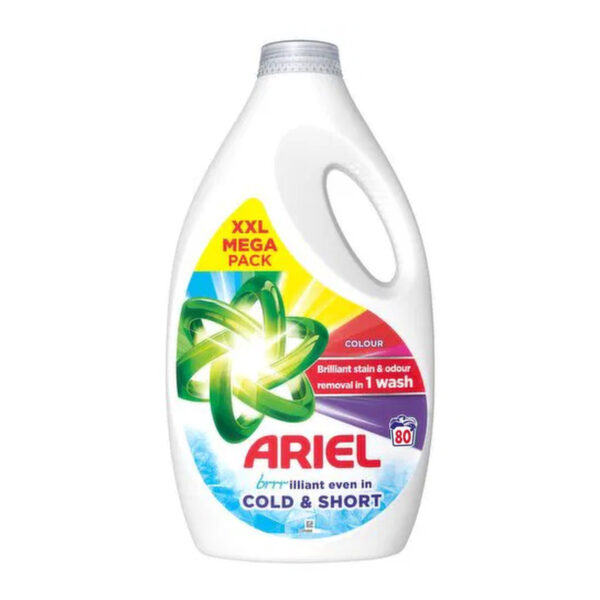 Гель для стирки Ariel Cold&Short Colour 80 washes XXL MEGA PACK 2640 мл