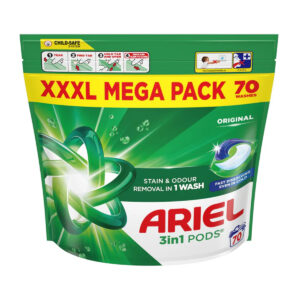 Капсулы для стирки Ariel 3 in 1 Pods Original 70 WASHES