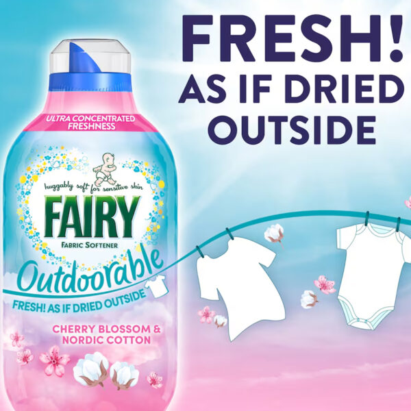 Кондиционер для белья Fairy Fabric Softener Cherry Blossom & Nordic Cotton 53 washes