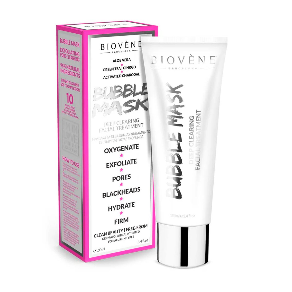 Маска для лица Biovene Bubble Musk Deep Clearing 100ml Маска для лица Biovene Bubble Musk Deep Clearing 100ml