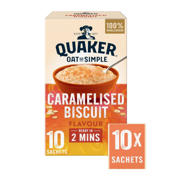 Овсяная каша Quaker Oat So Simple Caramelised Biscuit 10 pack