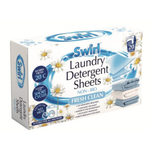 Салфетки для стирки Swirl Laundry Detergent Sheets Non-Bio Fresh Clean 20 sheets