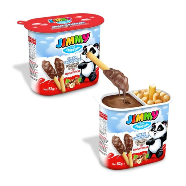 Шоколадная паста с бисквитными палочками Jimmy The Panda Cocoa 2x52g