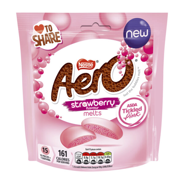 Шоколадные конфеты Nestle Aero Strawberry flavour melts 86g