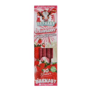 Трубочки Barnaby Strawberry Milk Straws 10 шт