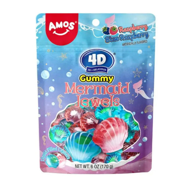 Жевательный мармелад Amos Jelly Sweets Mermaid Jewels 100g