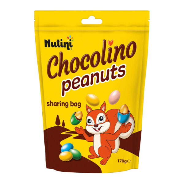 Драже Nutini Chocolino Peanuts Sharing Bag 170g