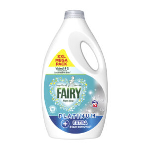 Гель для стирки Fairy Non Bio Platinum Extra Stain Removal XXL MEGA PACK 63 washes