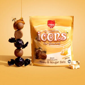 Шоколадные конфеты Enjoy Swiss Chocolate icons for sharing Milk Chocolate Honey & Nougat Balls 96g