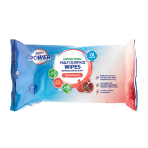 Антибактериальные салфетки Mighty Power Antibacterial Wipes Pomegranate 72 шт