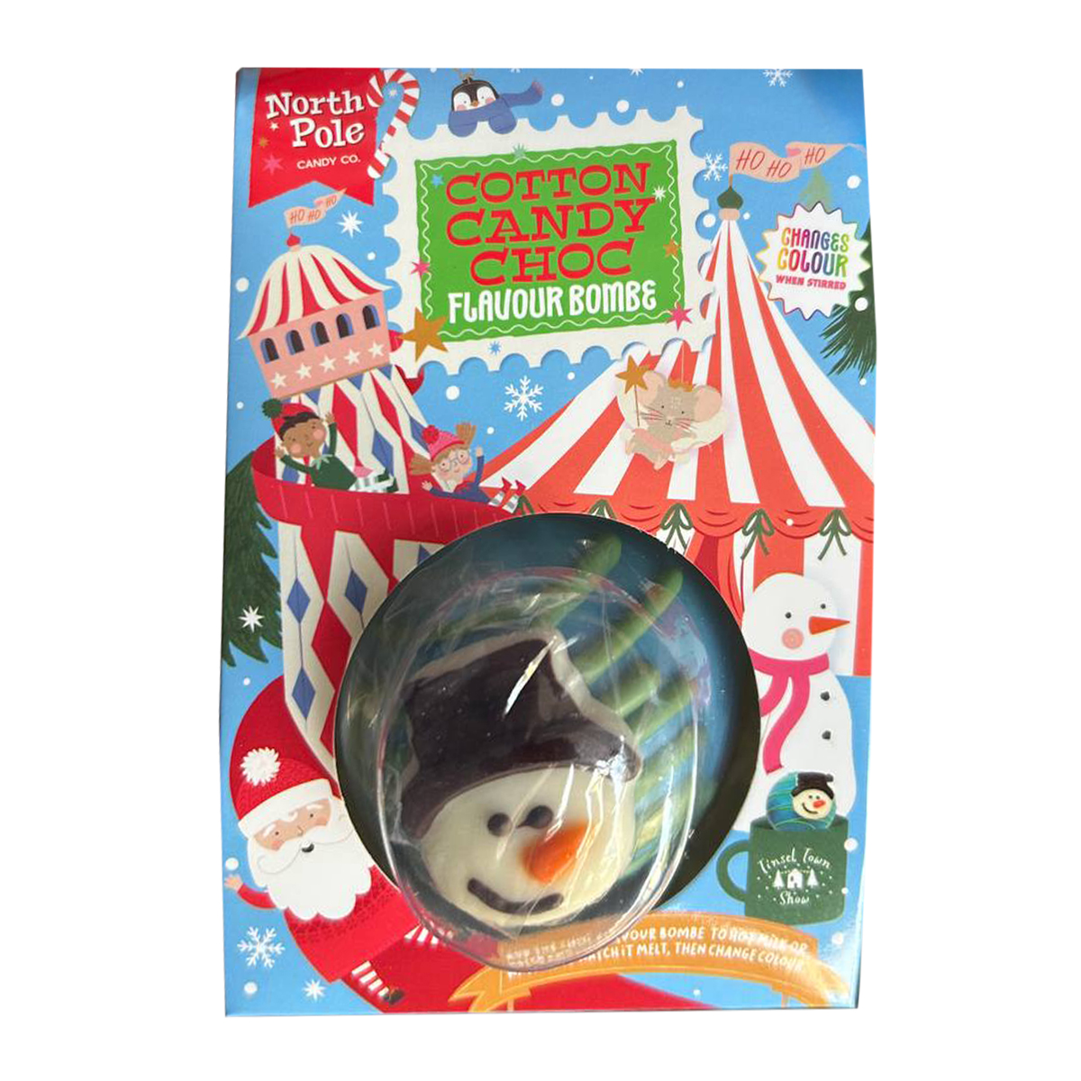 Бомбочка горячего шоколада North Pole Cotton Candy Choc Bombe 1 Бомбочка горячего шоколада North Pole Cotton Candy Choc Bombe