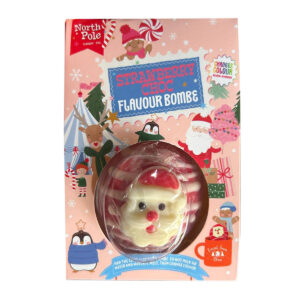 Бомбочка горячего шоколада North Pole White Chocolate Strawberry Choc Bombe