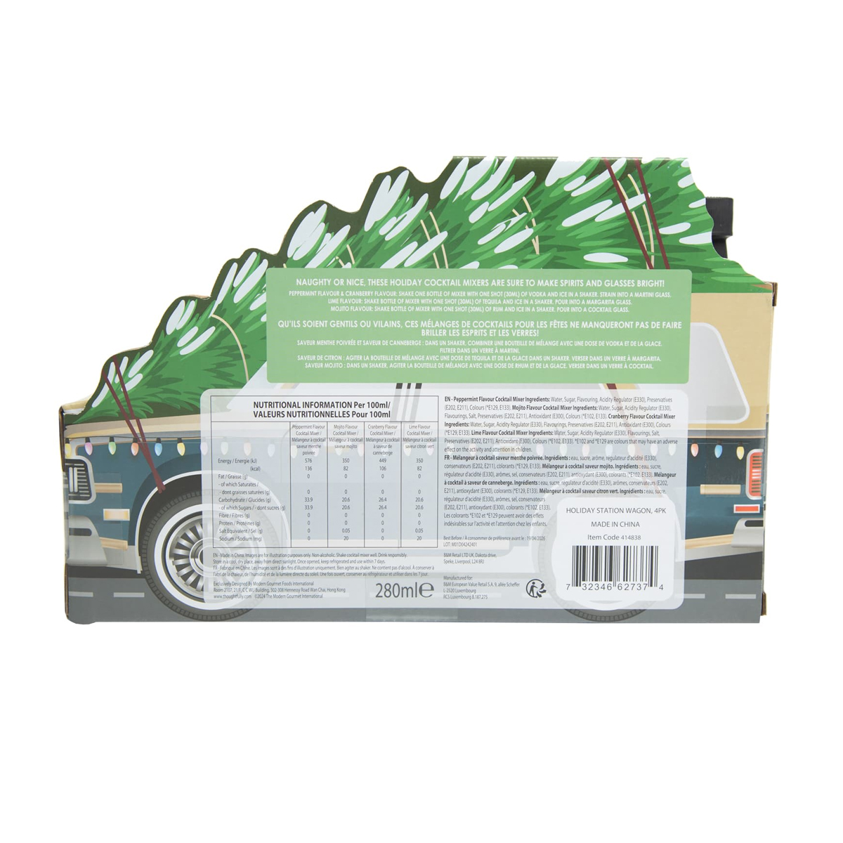 Подарочный набор для коктейлей Christmas Car Last Call Cocktail Vacation Drink Mix Set 2 Подарочный набор для коктейлей Christmas Car Last Call Cocktail Vacation Drink Mix Set