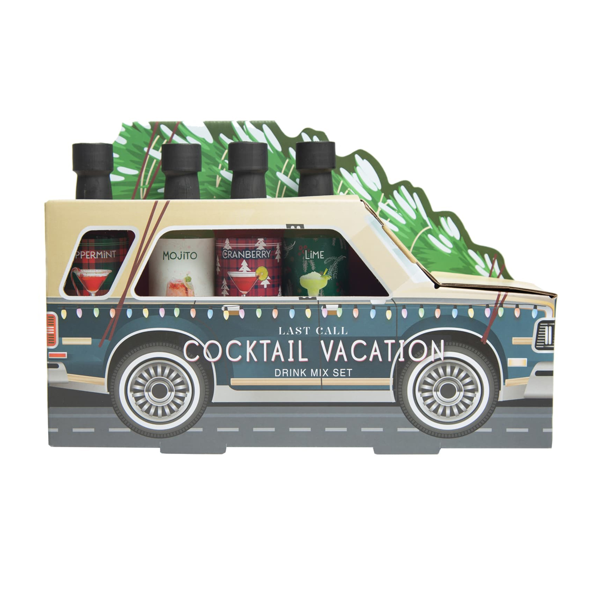 Подарочный набор для коктейлей Christmas Car Last Call Cocktail Vacation Drink Mix Set Подарочный набор для коктейлей Christmas Car Last Call Cocktail Vacation Drink Mix Set