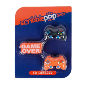 Scribble Pop 3d Erasers 3pk
