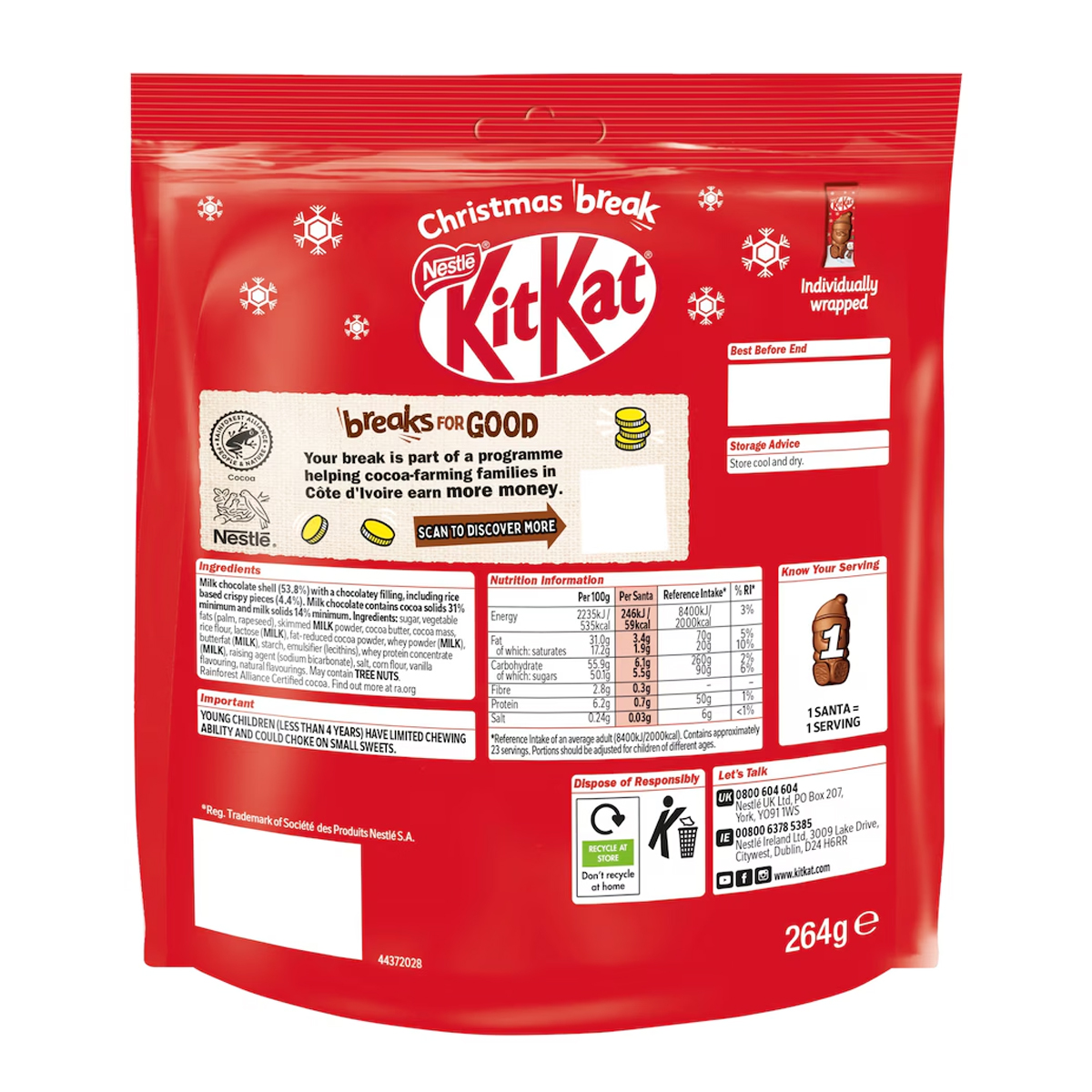 Конфеты KitKat Christmas break 264g 3 Конфеты KitKat Christmas break 264g