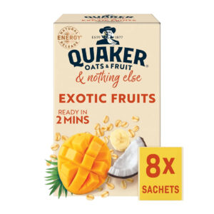 Овсяная каша Quaker Oats & Fruit Exotic Fruits 264g 8 sachets