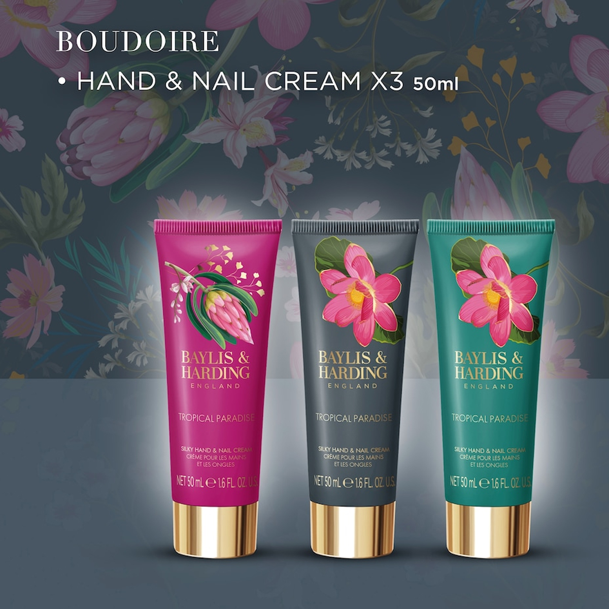 Подарочный набор Baylis&Harding Boudoire Luxury Hand Cream Trio 4 Подарочный набор Baylis&Harding Boudoire Luxury Hand Cream Trio