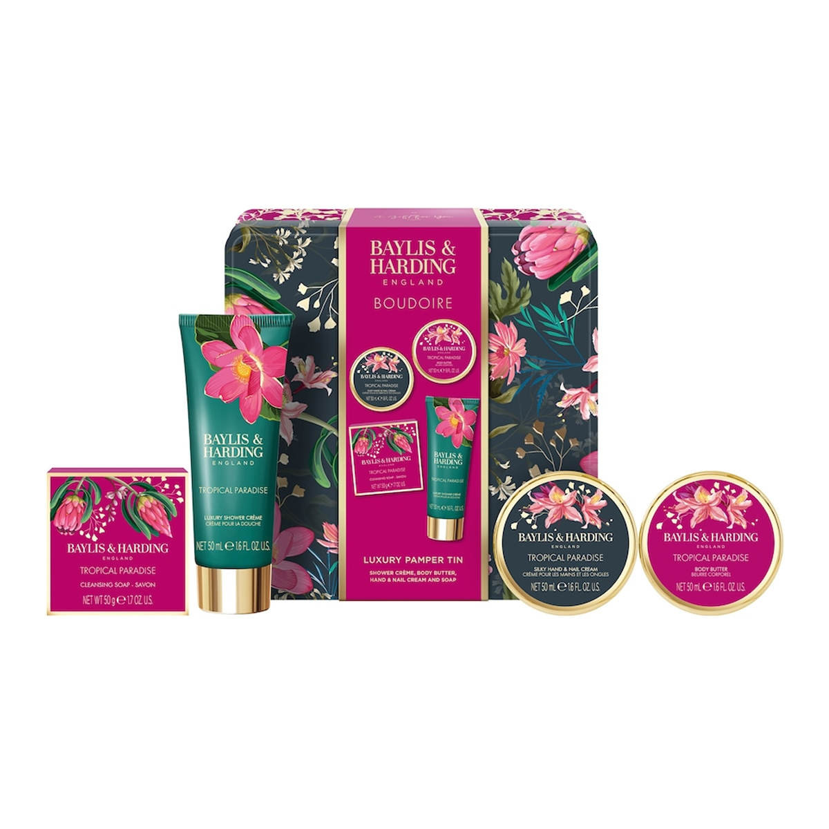 Подарочный набор Baylis&Harding Boudoire Pamper Tin Gift Set 2 Подарочный набор Baylis&Harding Boudoire Pamper Tin Gift Set