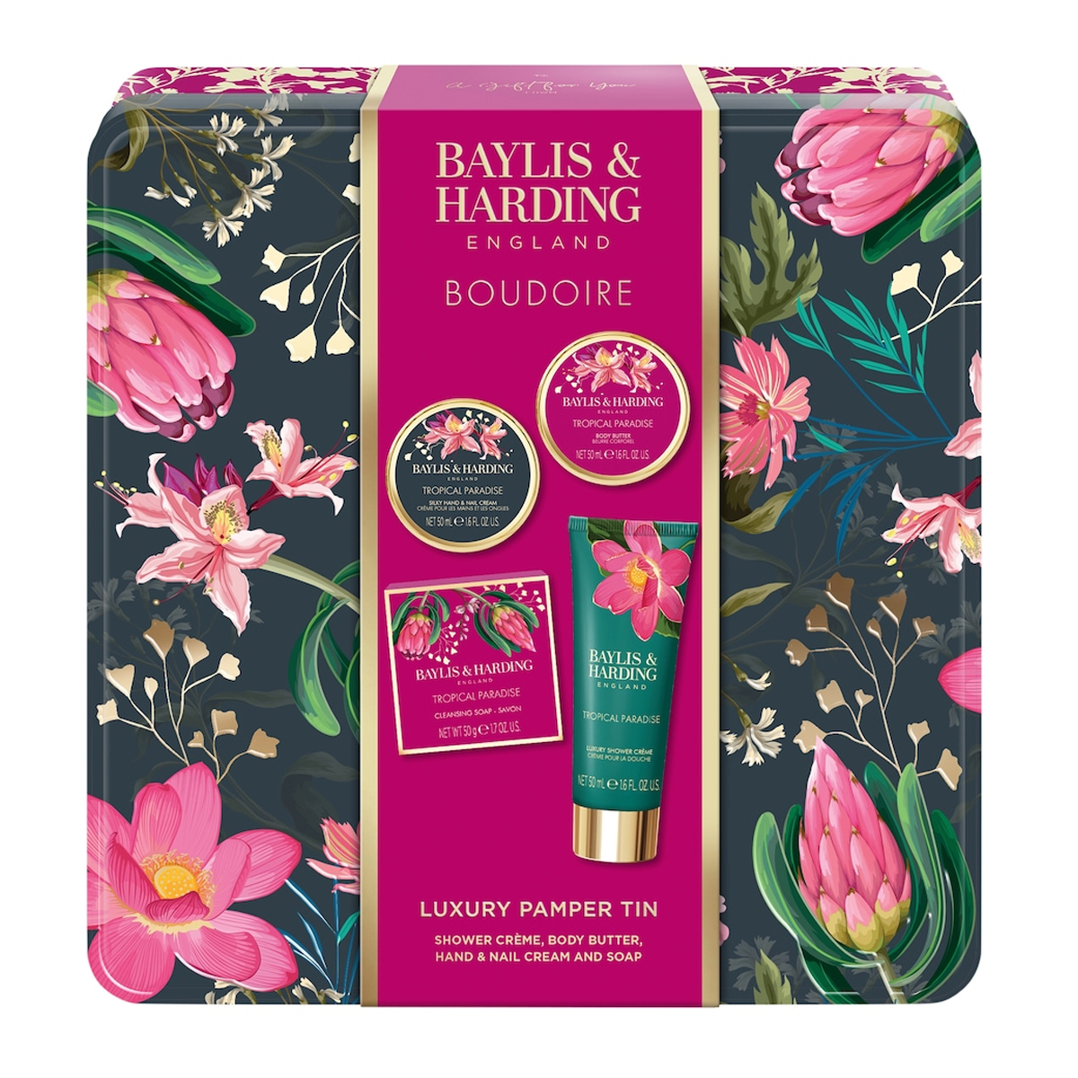 Подарочный набор Baylis&Harding Boudoire Pamper Tin Gift Set Подарочный набор Baylis&Harding Boudoire Pamper Tin Gift Set