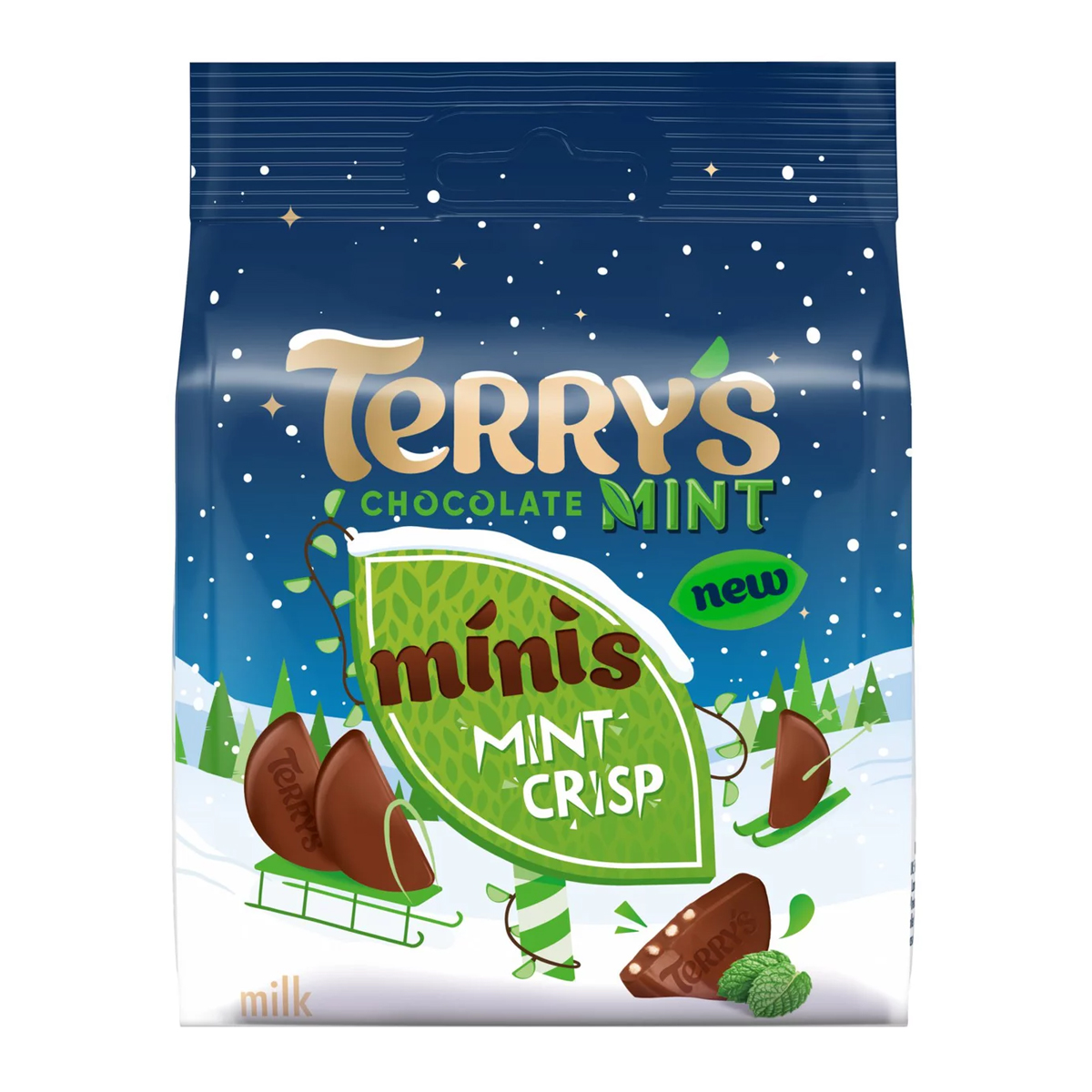Шоколадный конфеты Terry's Chocolate Mint Minis Mint Crisp 80g