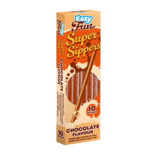 Трубочки Eazy Fun Super Sippers Chocolate Flavour 10 Straws 60g