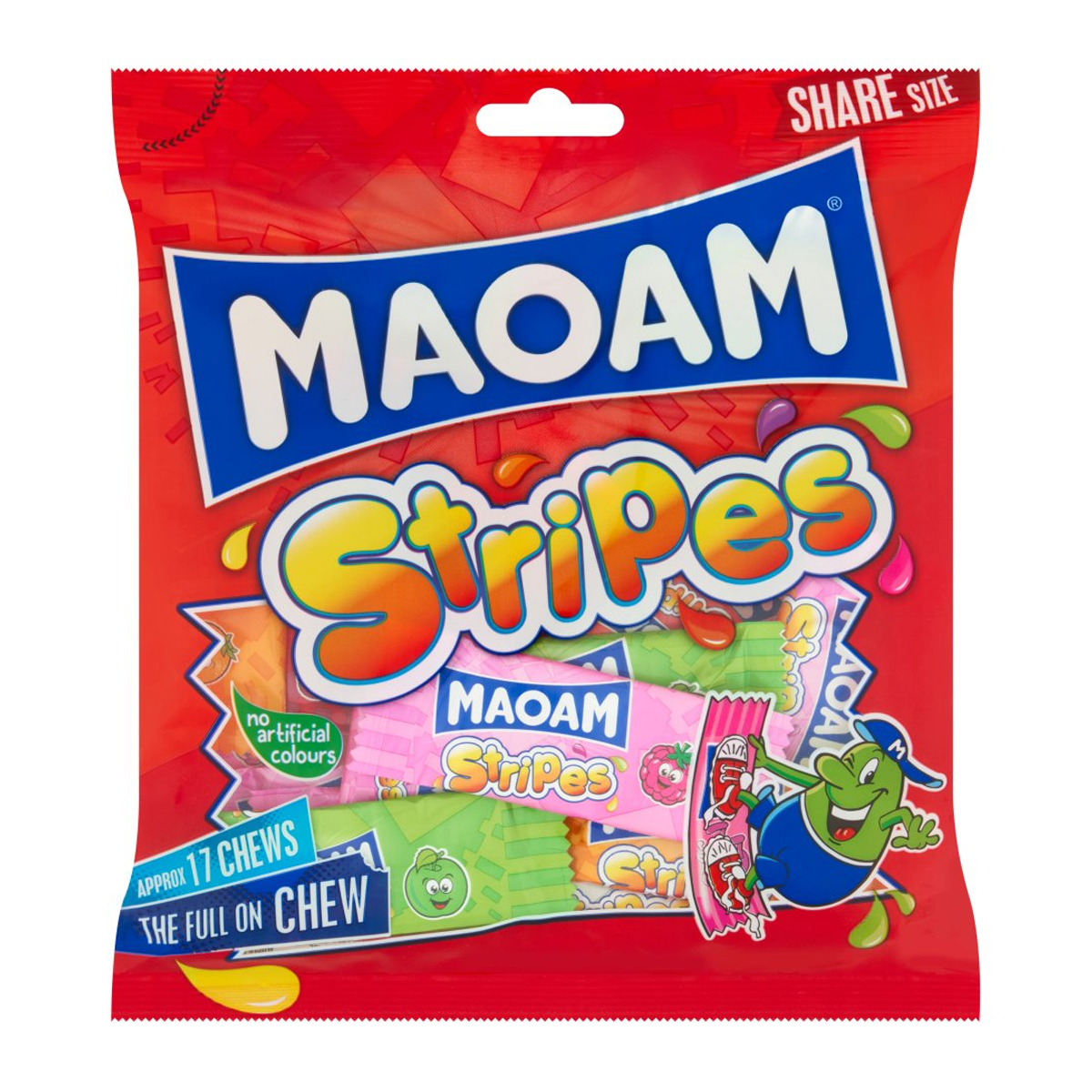 Жевательные конфеты Maoam Stripes 17шт 140g Жевательные конфеты Maoam Stripes 17шт 140g