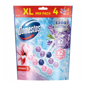 Блоки для чистки унитаза Domestos Power 5 Lavander & Magnolia 4 mix pack