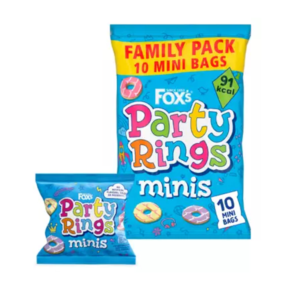 Печенье Fox's Mini Party Rings 10 mini bags 3 Печенье Fox's Mini Party Rings 10 mini bags