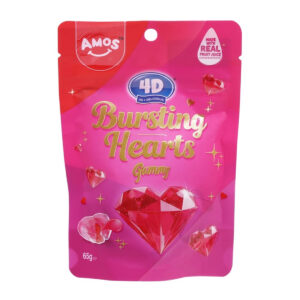 Жевательный мармелад Amos Bursting Hearts 65g